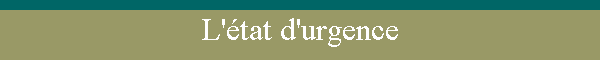 L'tat d'urgence